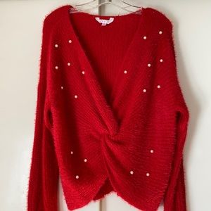 Red Fuzzy Sweater